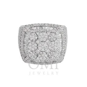 10K GOLD ROUND DIAMOND CLUSTER STATEMENT RING 5.67 CT