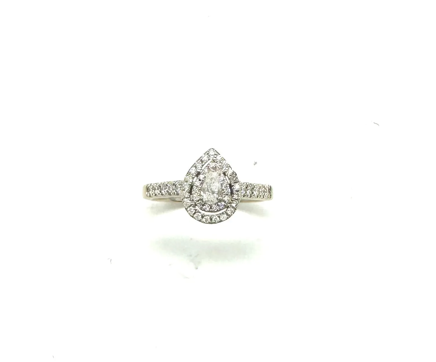 1/4 Ctw Pear Diamond Infinity Style Ring