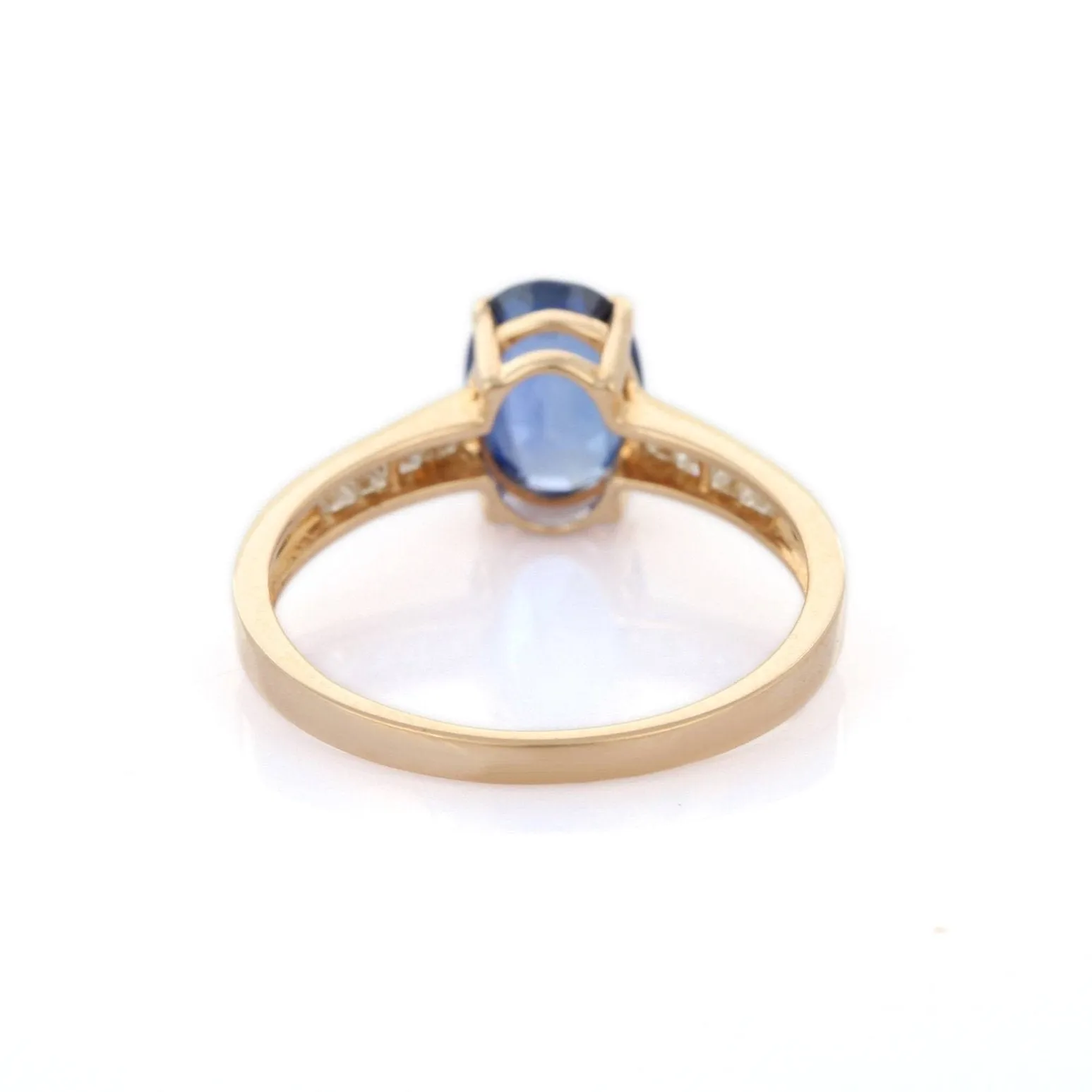 14K Yellow Gold Sapphire Ring