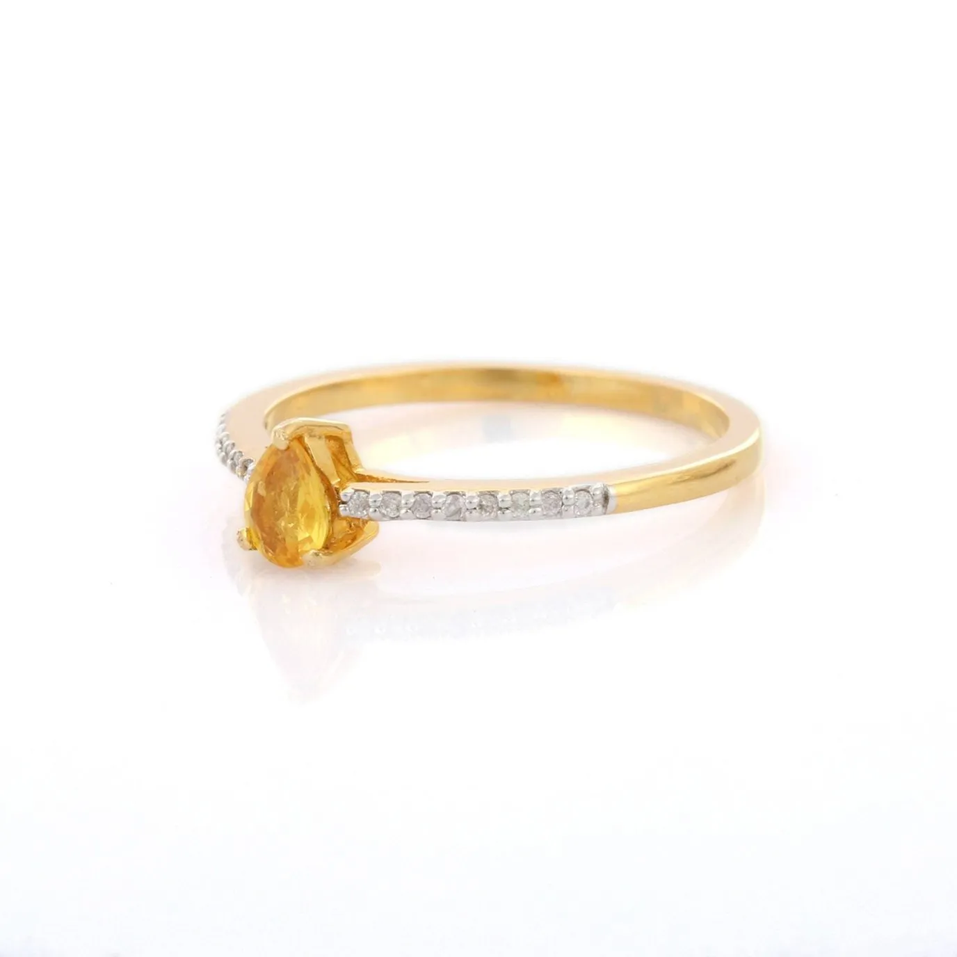 14K Yellow Gold Sapphire Ring