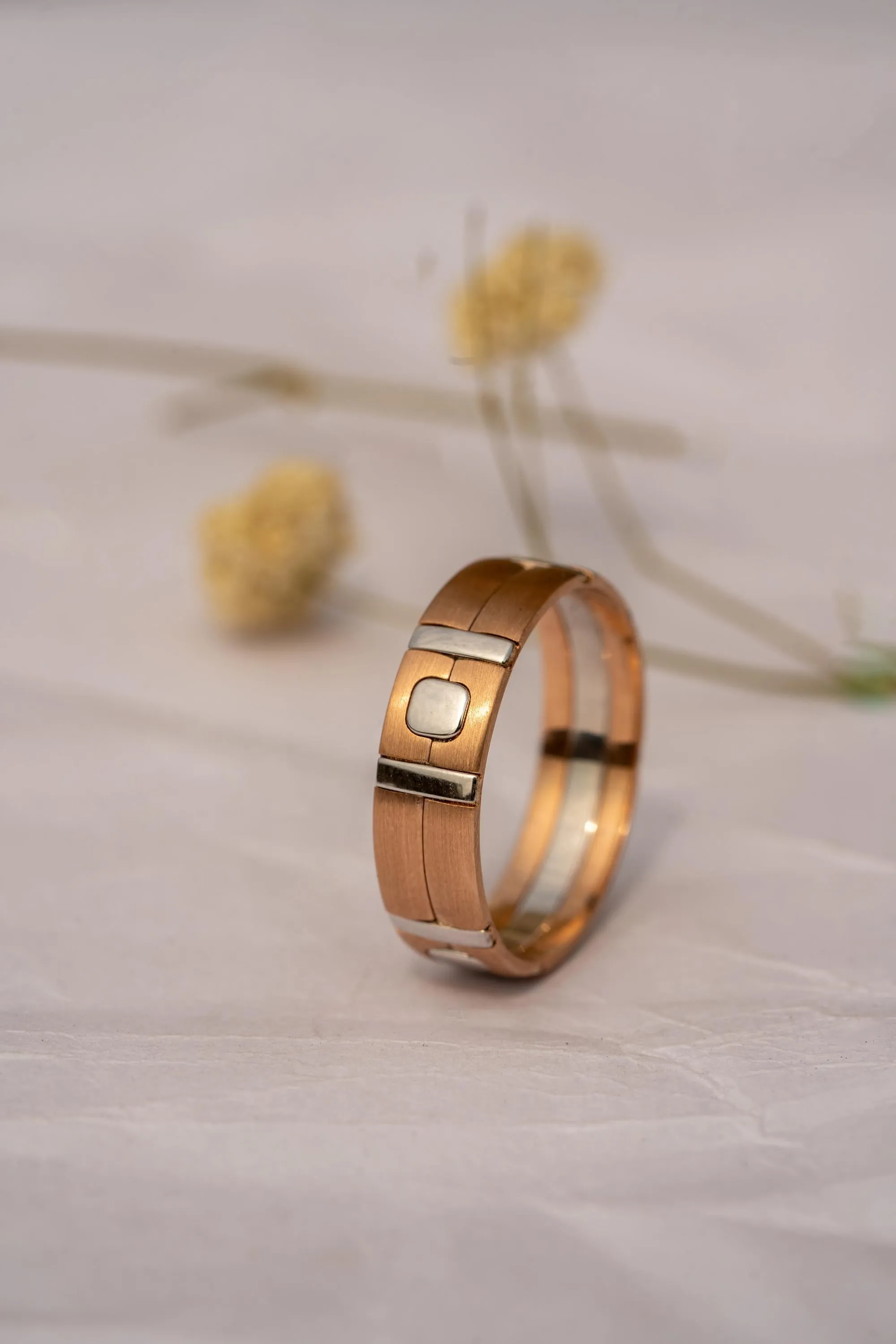 14kt Rose Gold 6mm Mens Wedding Band