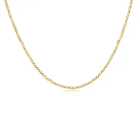 17" Choker Classic Gold 2mm Bead