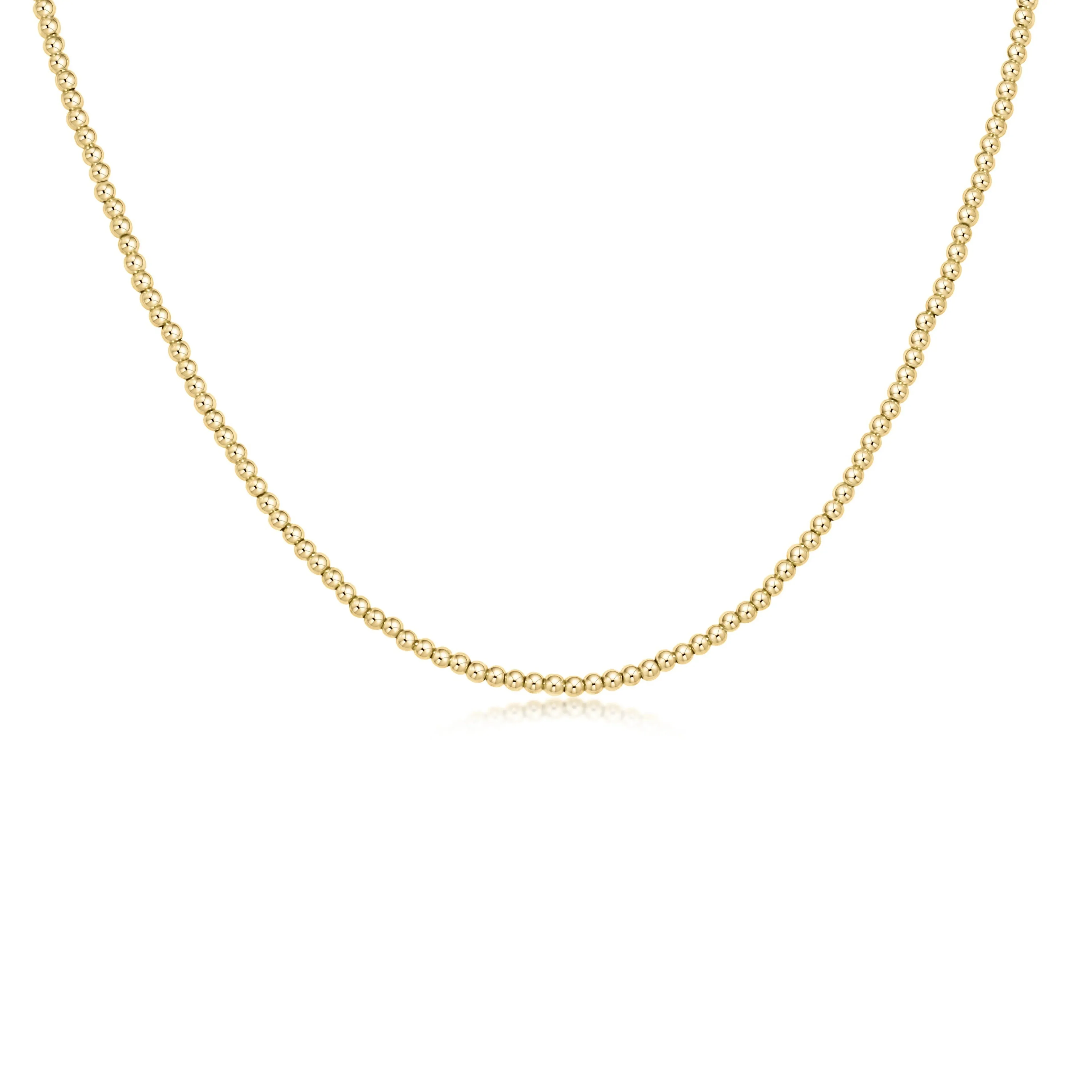 17" Choker Classic Gold 2mm Bead