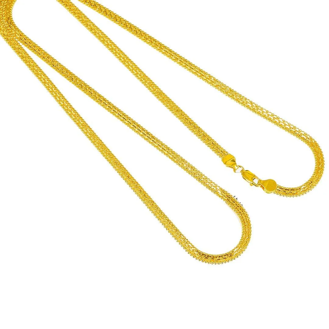 22K Yellow Gold Round Link Chain, 26.8 gm