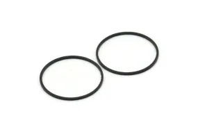 28mm Circle Connectors - 12 Oxidized Black Brass Circle Connectors (28x1x1mm) BS 1090 S813