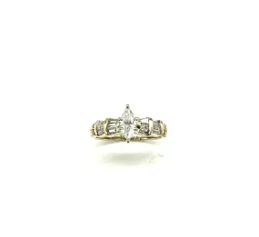 65 PTW Marquise & Baguette Diamond Ring