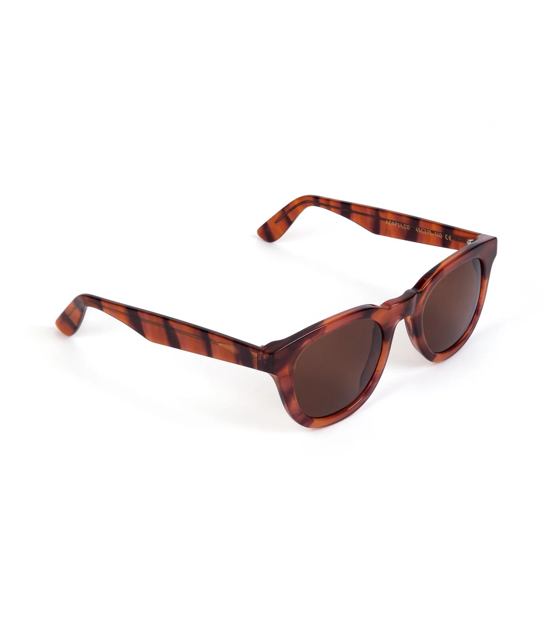 A Kind of Guise Acapulco Acetate Sunglasses: Firestone/Brown