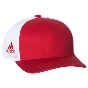 adidas Golf Power Red/White Mesh Colorblock Cap