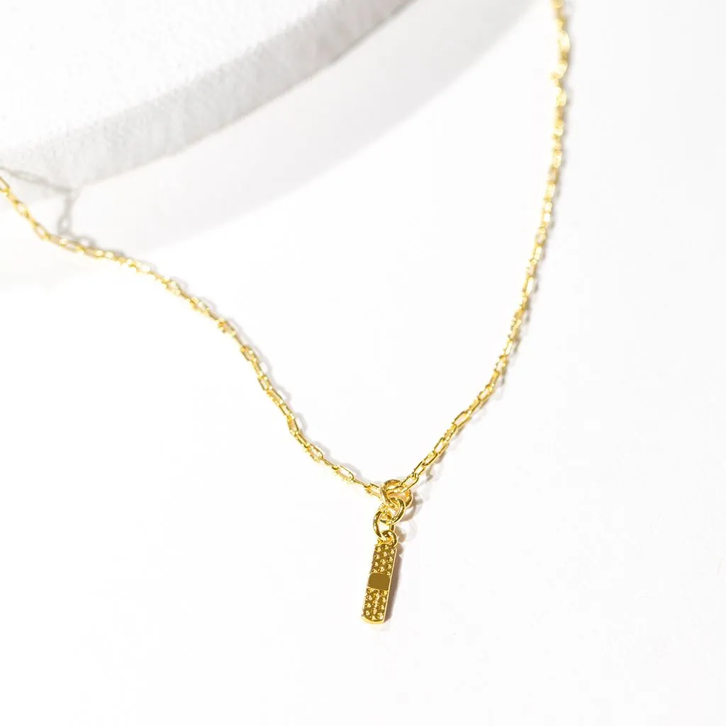 Bandaid Pendant - Gold