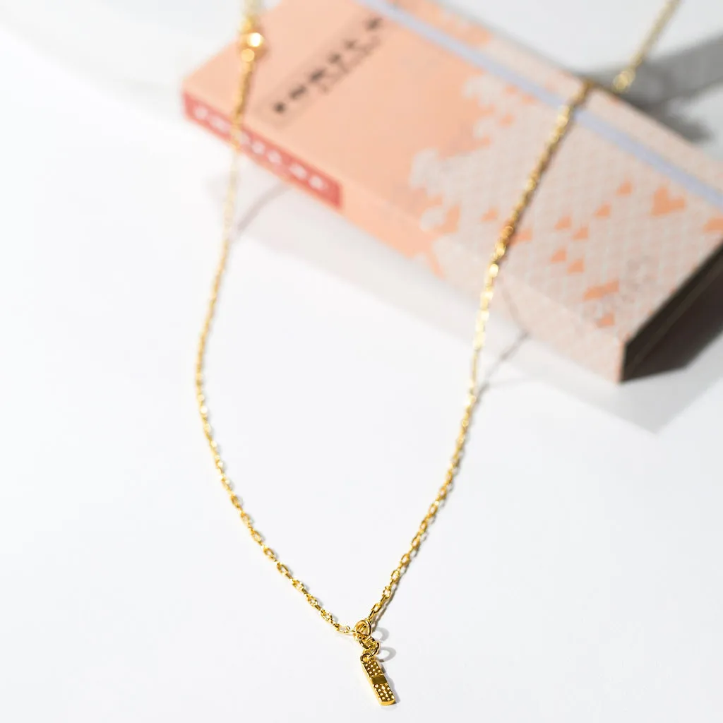 Bandaid Pendant - Gold