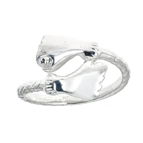 Better Jewelry Fist Ends .925 Sterling Silver West Indian Style Ring