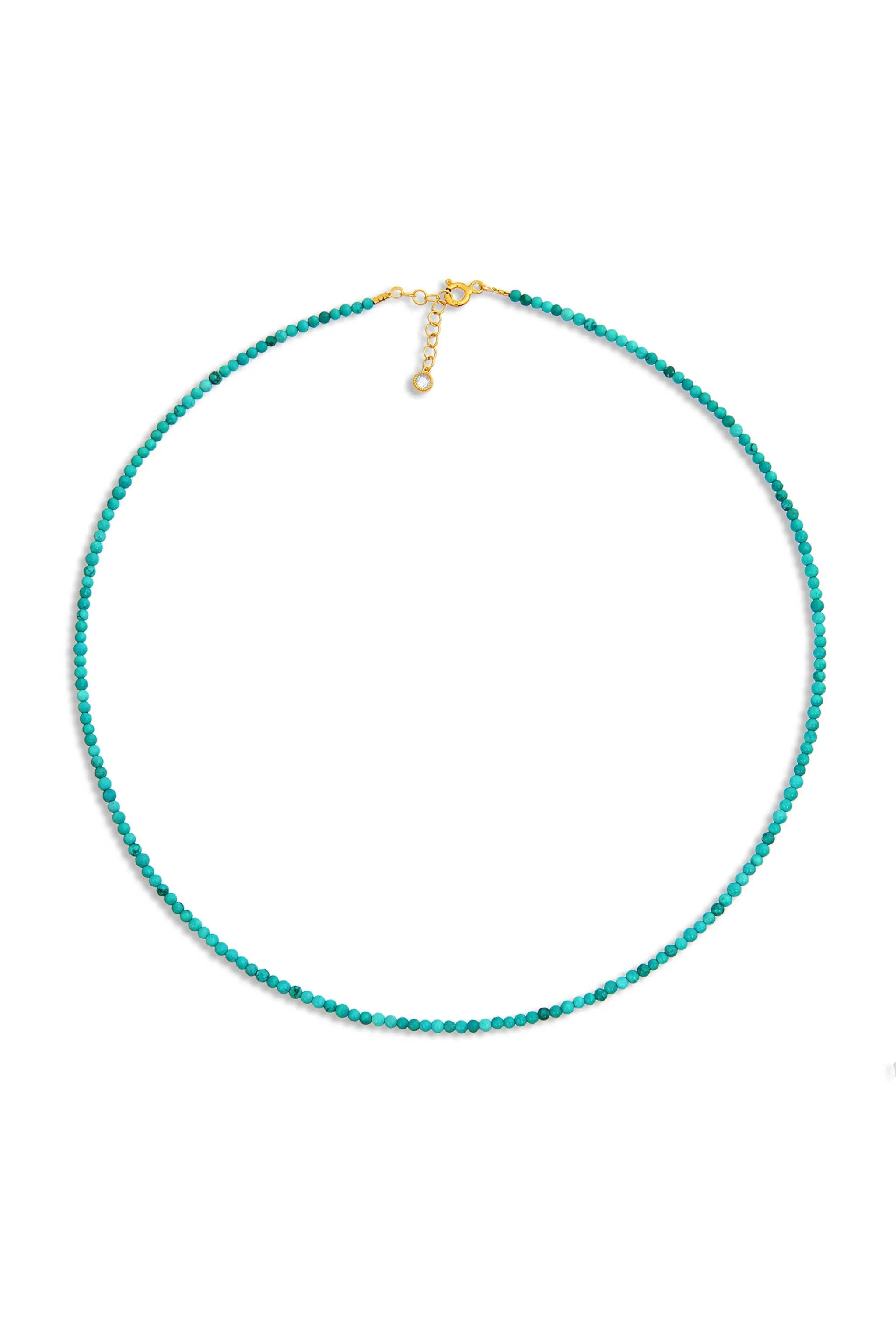 Blue Lagoon Necklace in Turquoise and Diamond