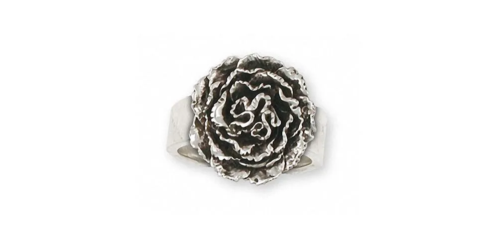 Carnation Ring Jewelry Sterling Silver Handmade Flower Ring CN2-R