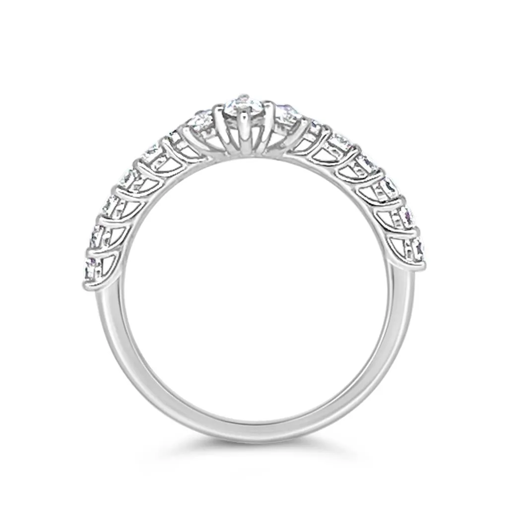 Clara by Martin Binder Diamond Contour Stacking Band (0.64 ct. tw.)