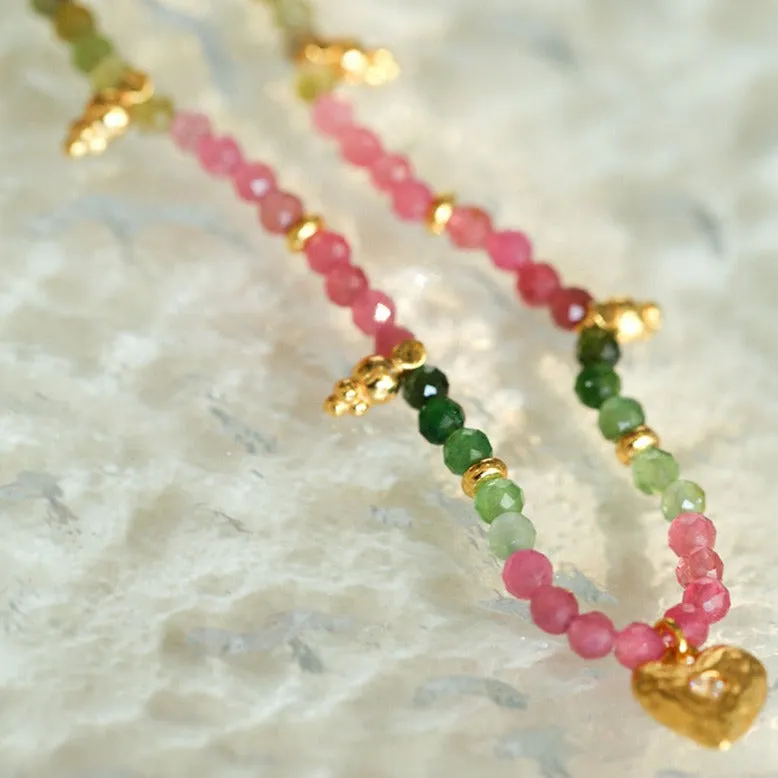 Colorful Gems beaded Choker