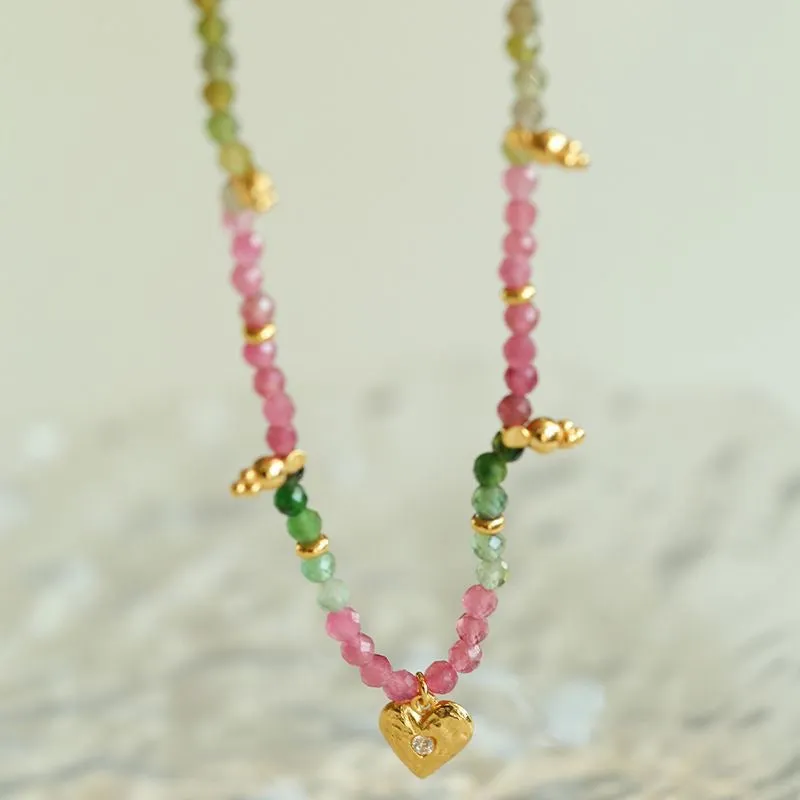 Colorful Gems beaded Choker