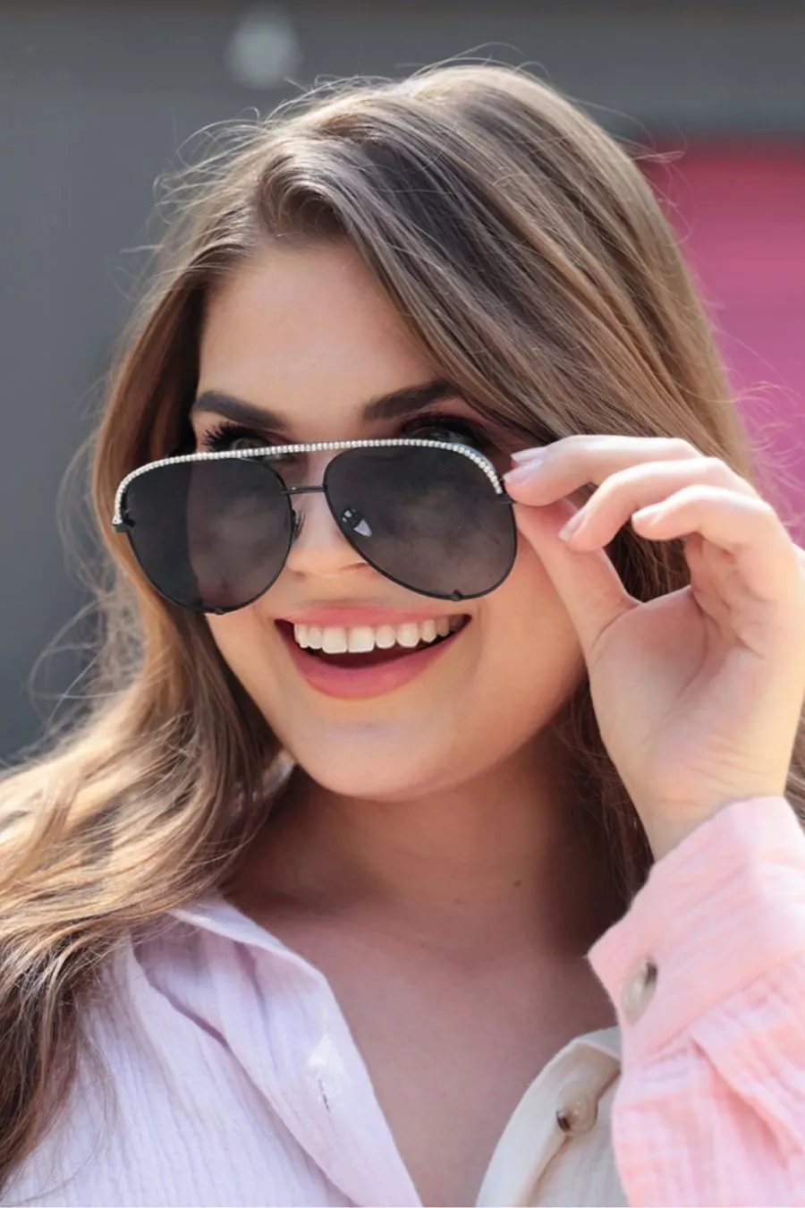 Dare To Dazzle Aviator Sunglasses