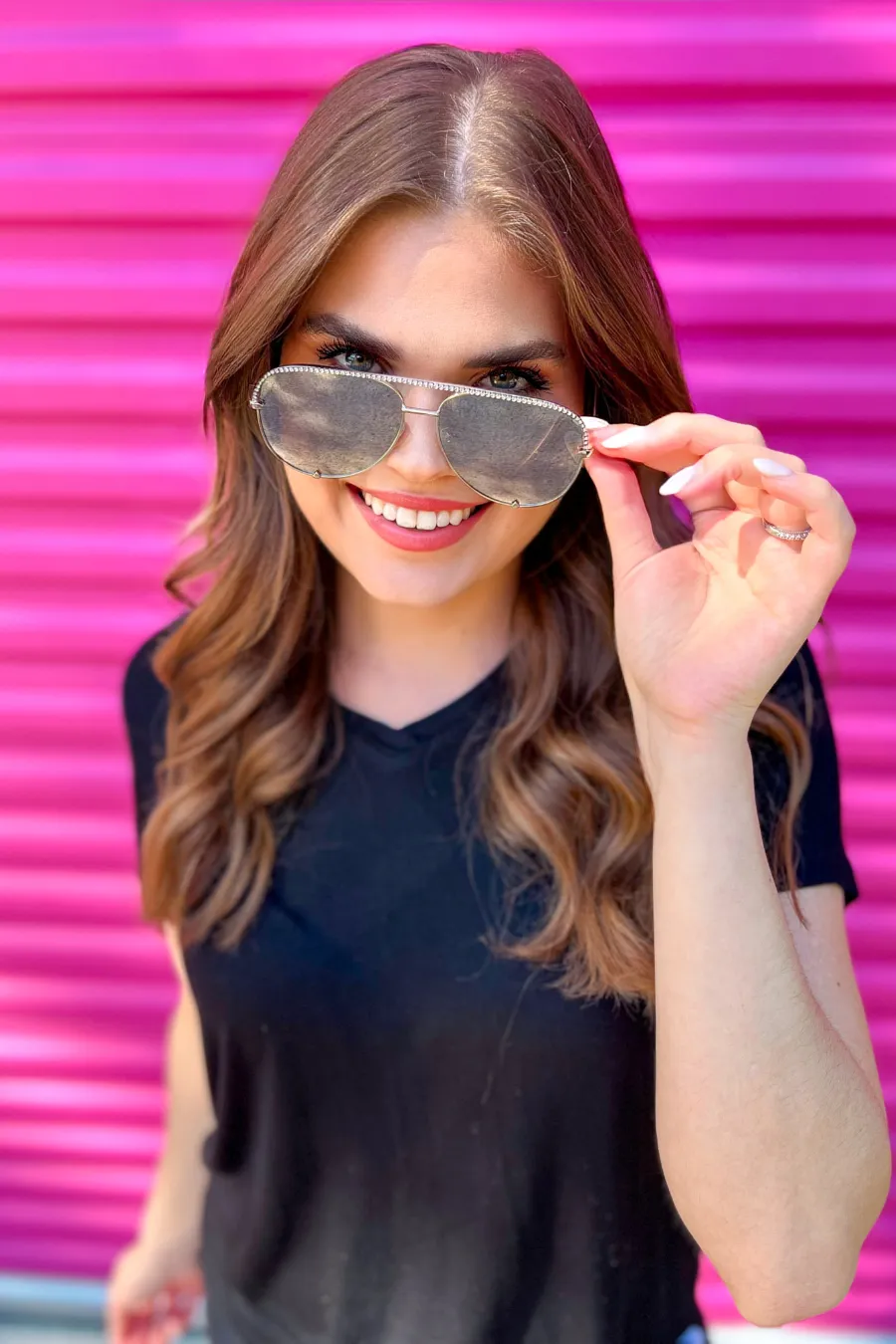 Dare To Dazzle Aviator Sunglasses