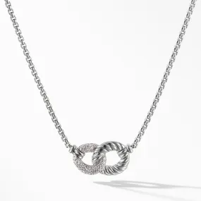 David Yurman Belmont Double Link Necklace with Diamonds