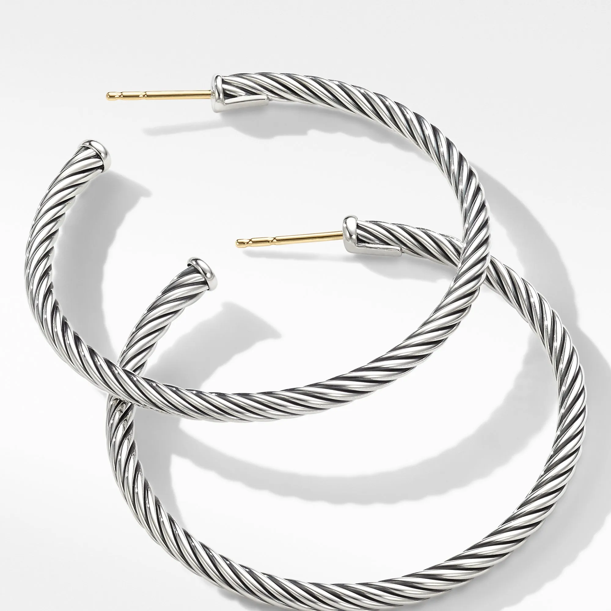 David Yurman Cable Hoop Earrings Medium