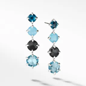 David Yurman Chatelaine Drop Earrings with Blue Topaz