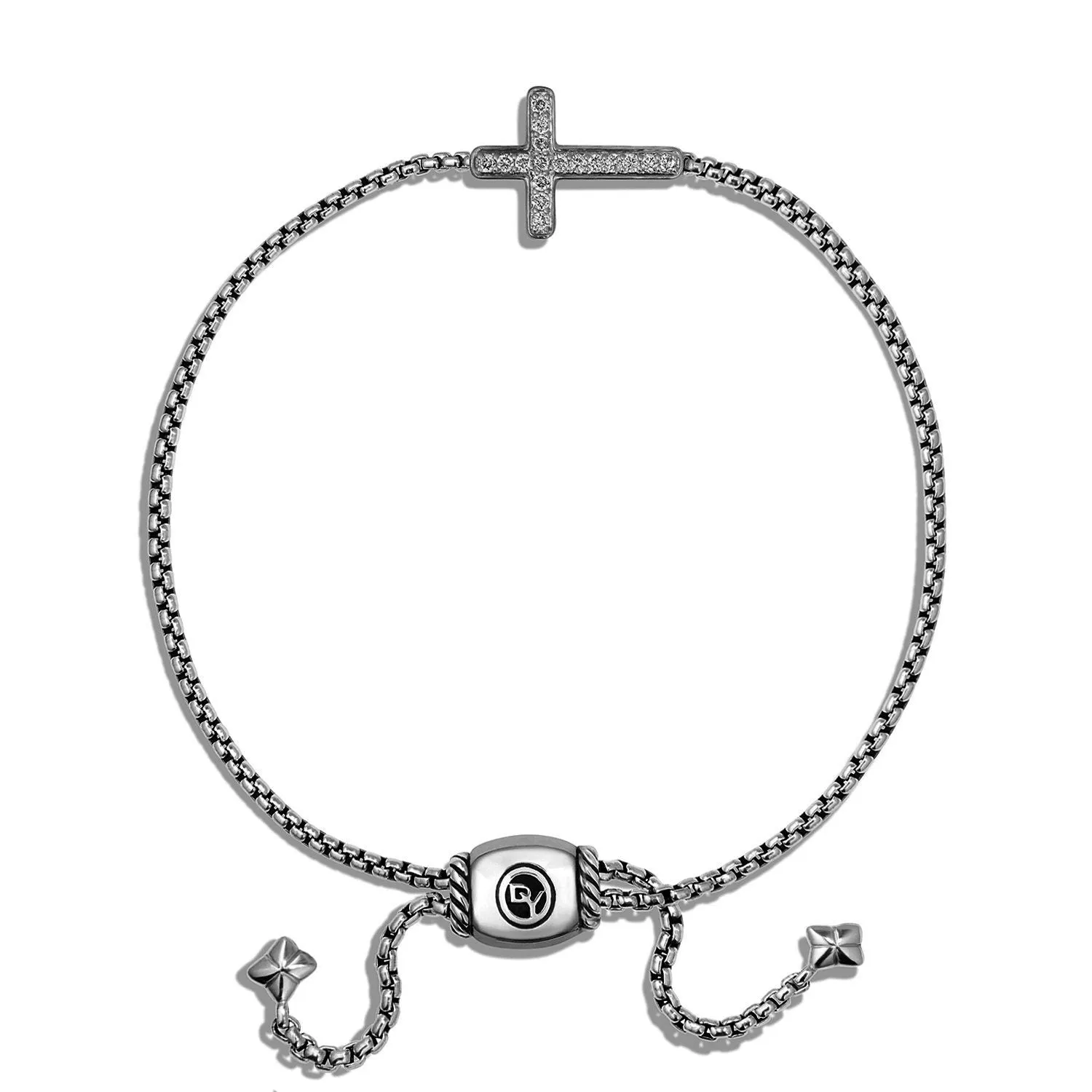 David Yurman Cross Bracelet with Pave Diamonds