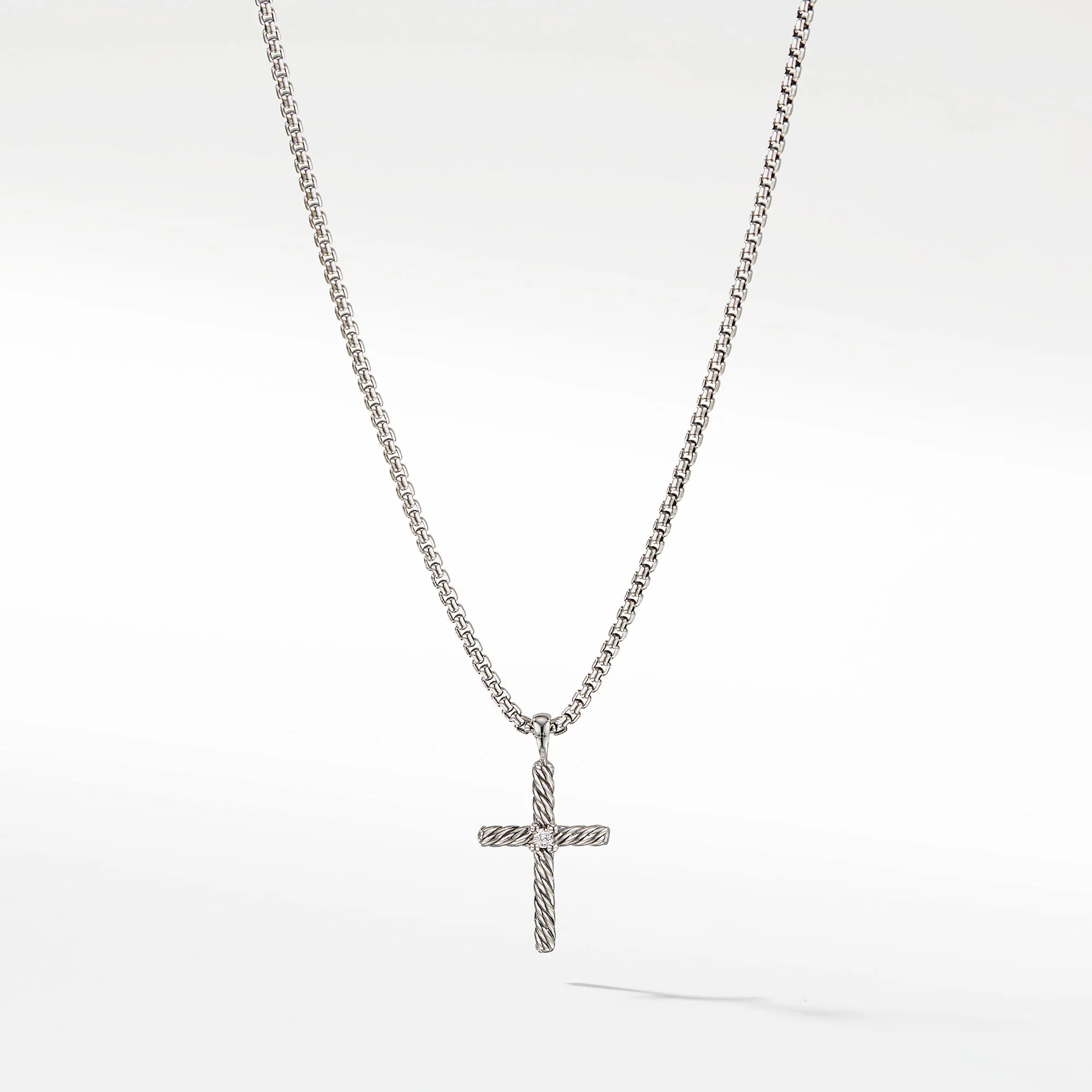 David Yurman Cross Necklace with Diamond