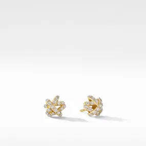 David Yurman Crossover 18k Gold Diamond Stud Earrings