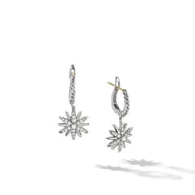 David Yurman Starburst Drop Earrings with Pave Diamonds