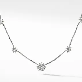 David Yurman Starburst Station Chain Diamond Necklace