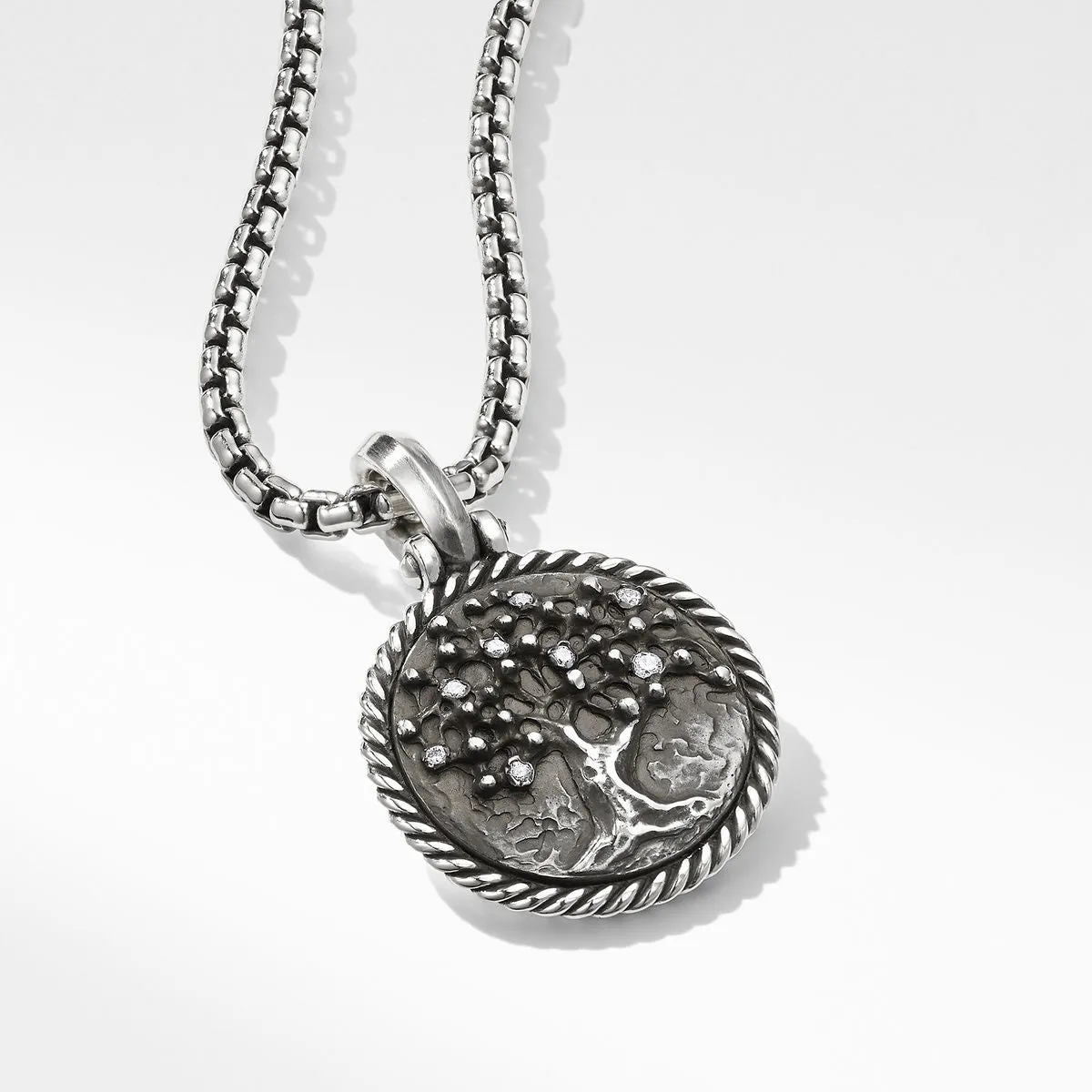 David Yurman Tree of Life Amulet with Diamonds