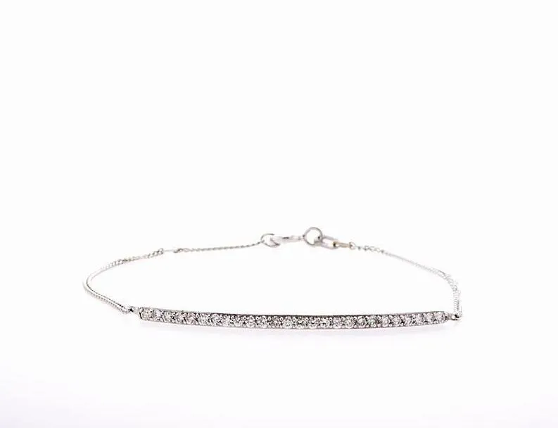 Diamond Bar Bracelet (0.30Ctw)