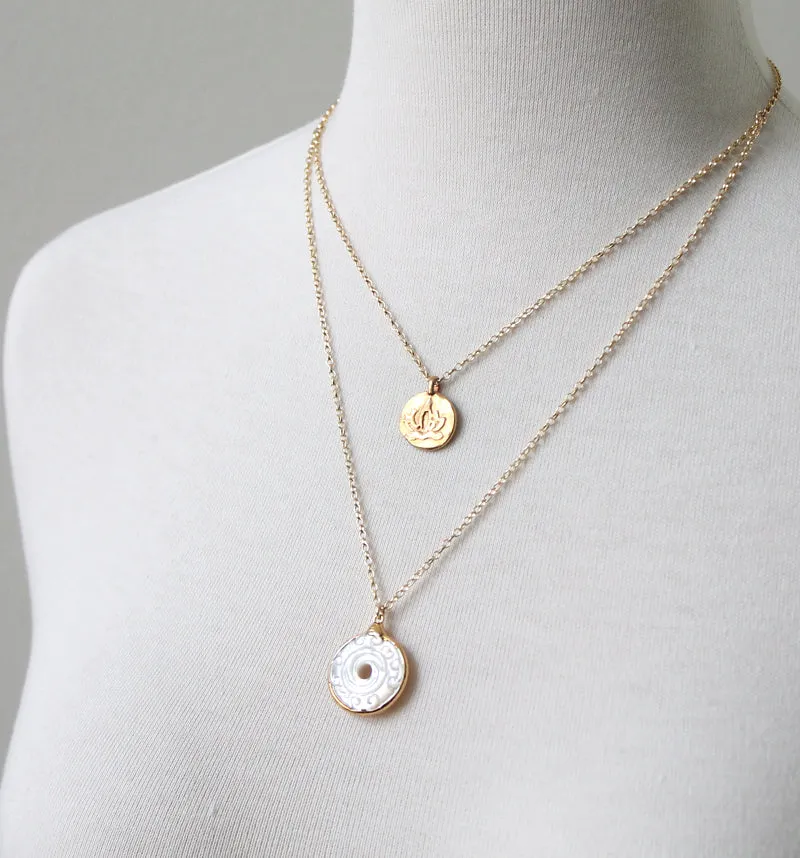 Double Pendant Necklace