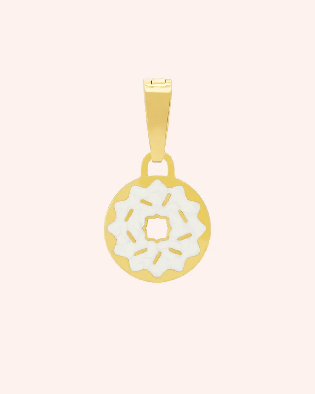 Doughnut Pendant, Gold