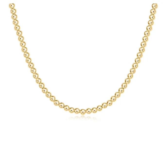 E Newton 15'' Choker Classic Gold Bead