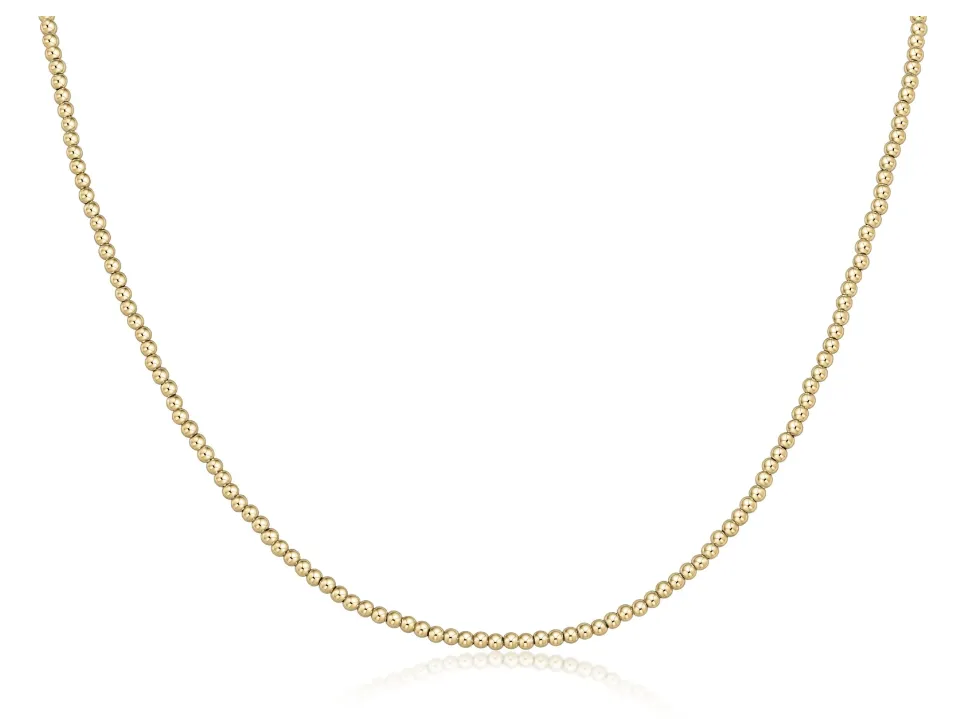 E Newton 15'' Choker Classic Gold Bead