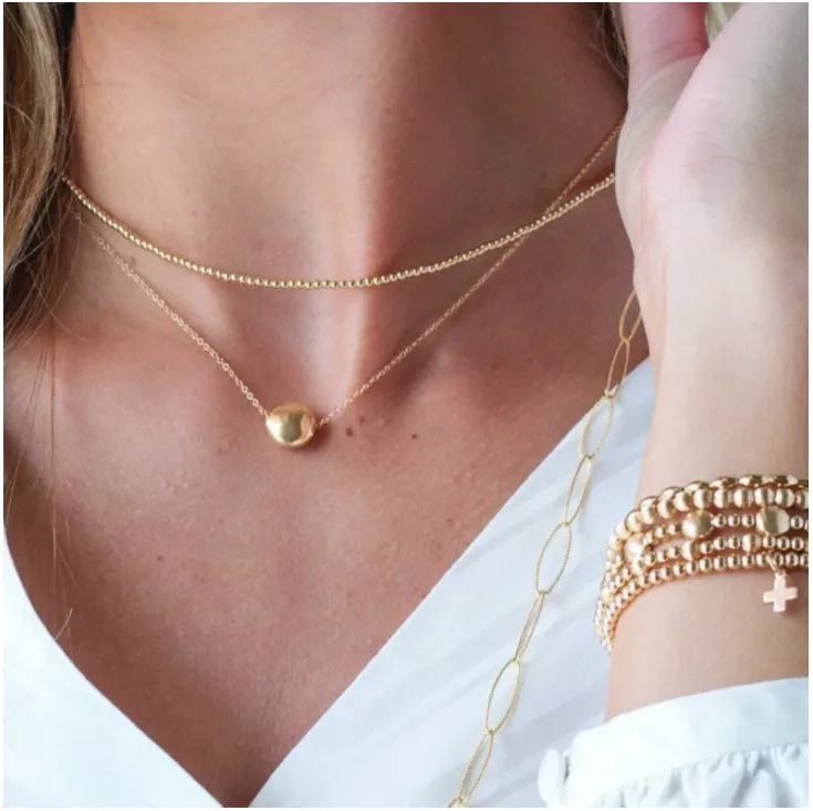 E Newton 15'' Choker Classic Gold Bead