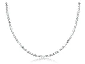 E Newton 17'' Choker Classic Sterling Bead