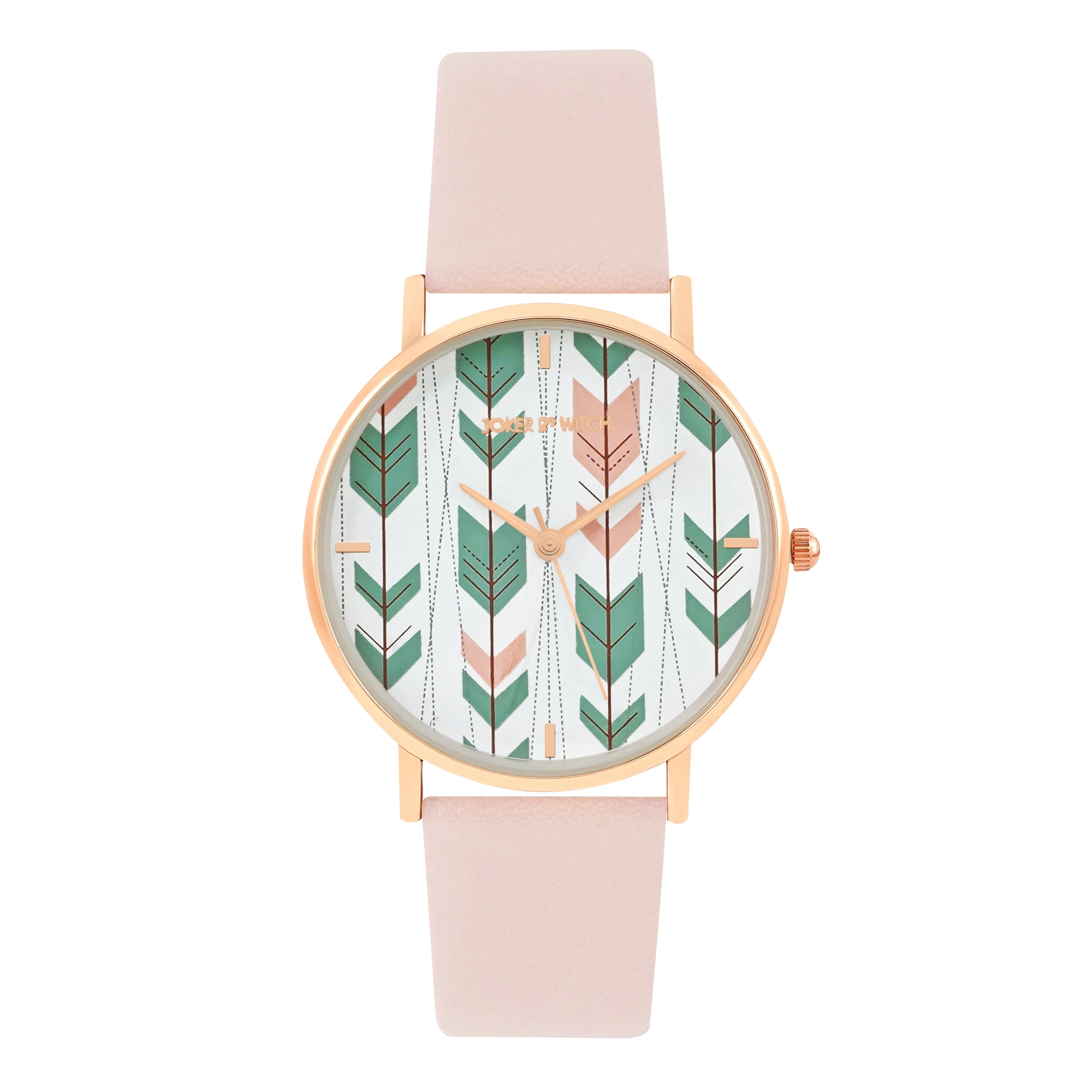 Enchantress Pink PU Strap Watch