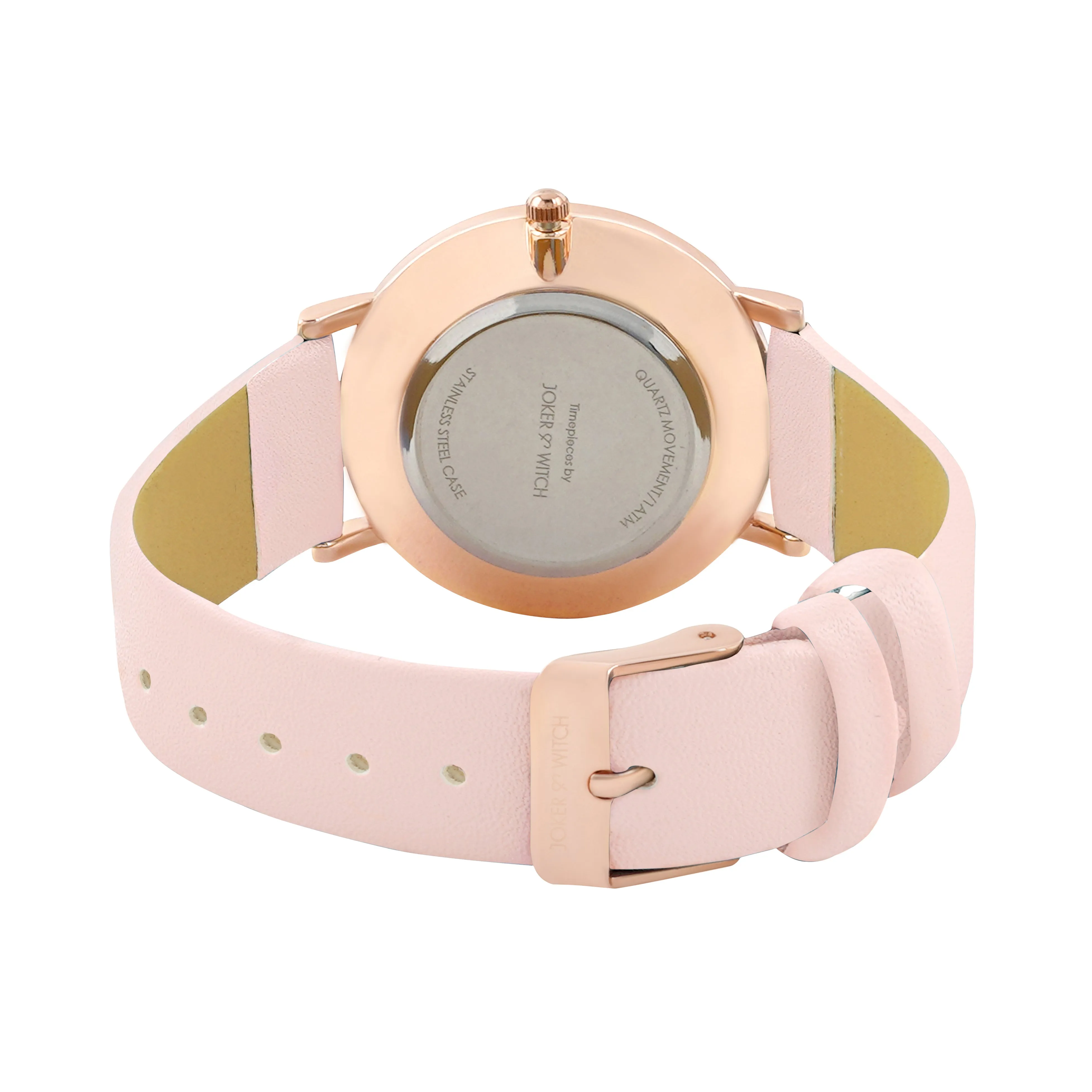 Enchantress Pink PU Strap Watch