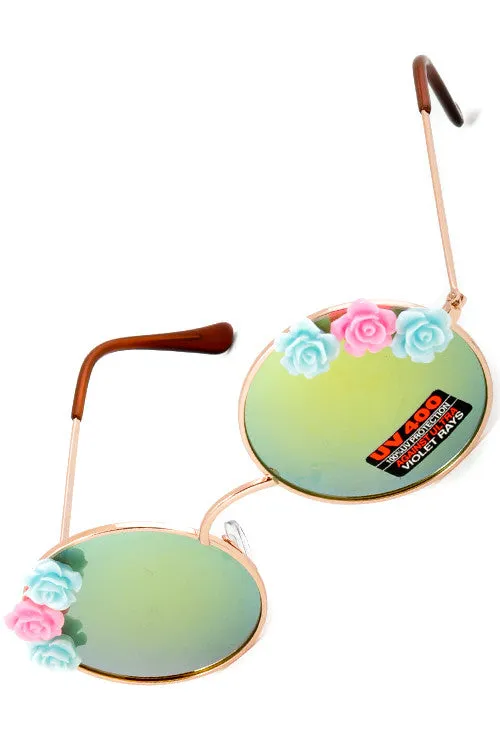 FREDDY - Retro Round Flower Shades