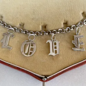 Gothic Letter Pendant V- Heirloom by Doyle Doyle