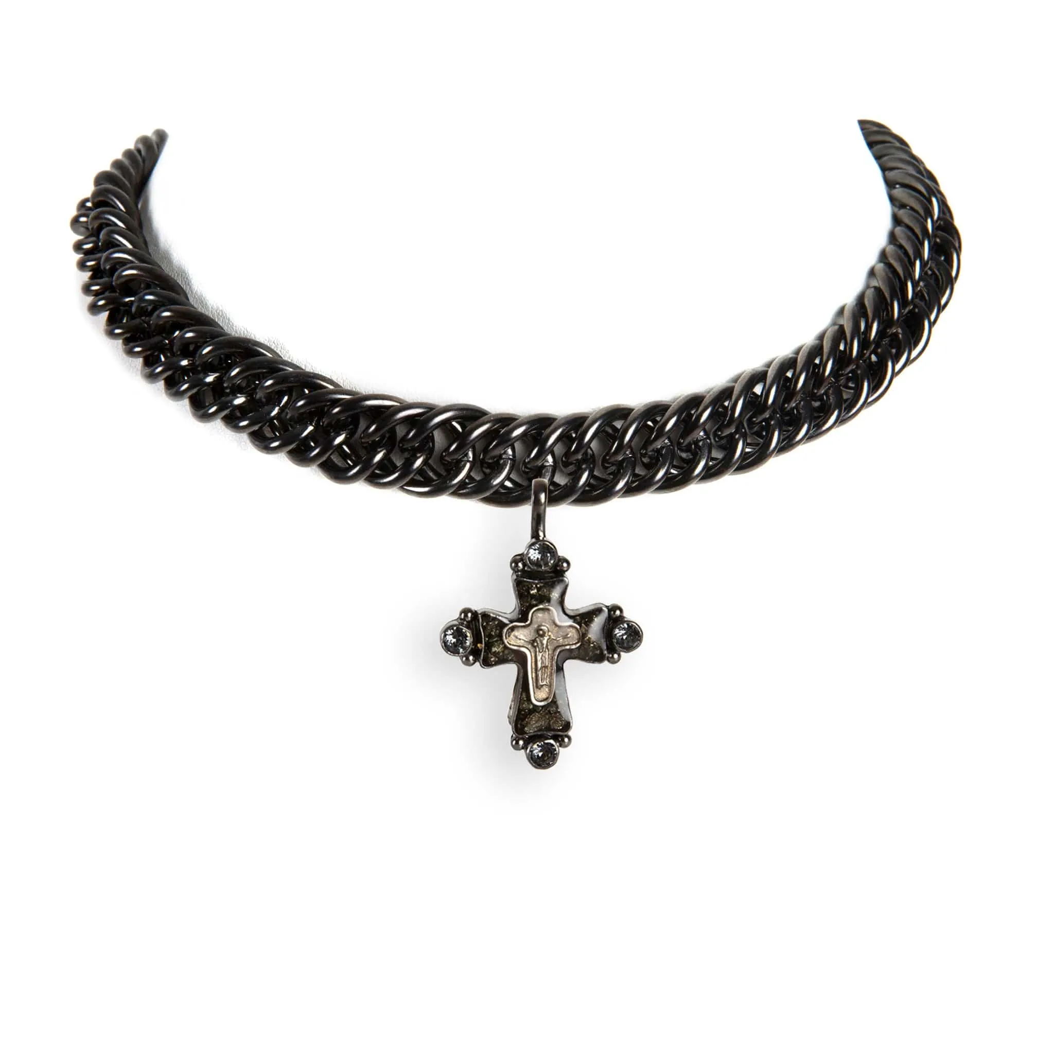 Iconic Chain Choker with Classic Medallions