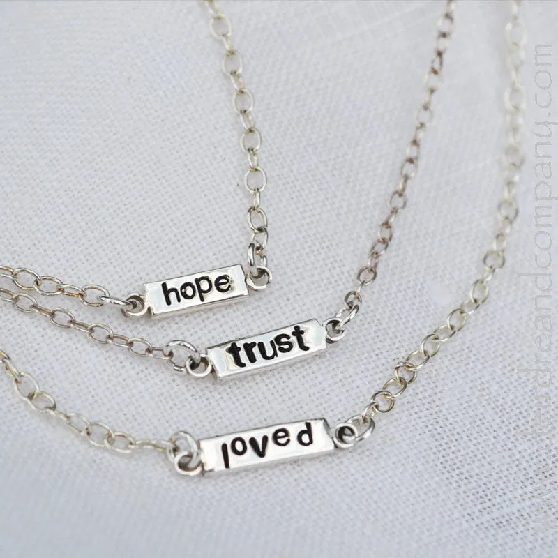 Itty Bitty Bracelets with Custom Word Charms