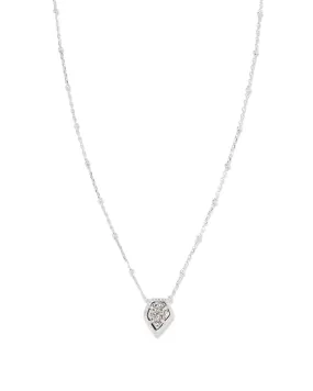 Kendra Scott Framed Tess Necklace - Platinum Drusy