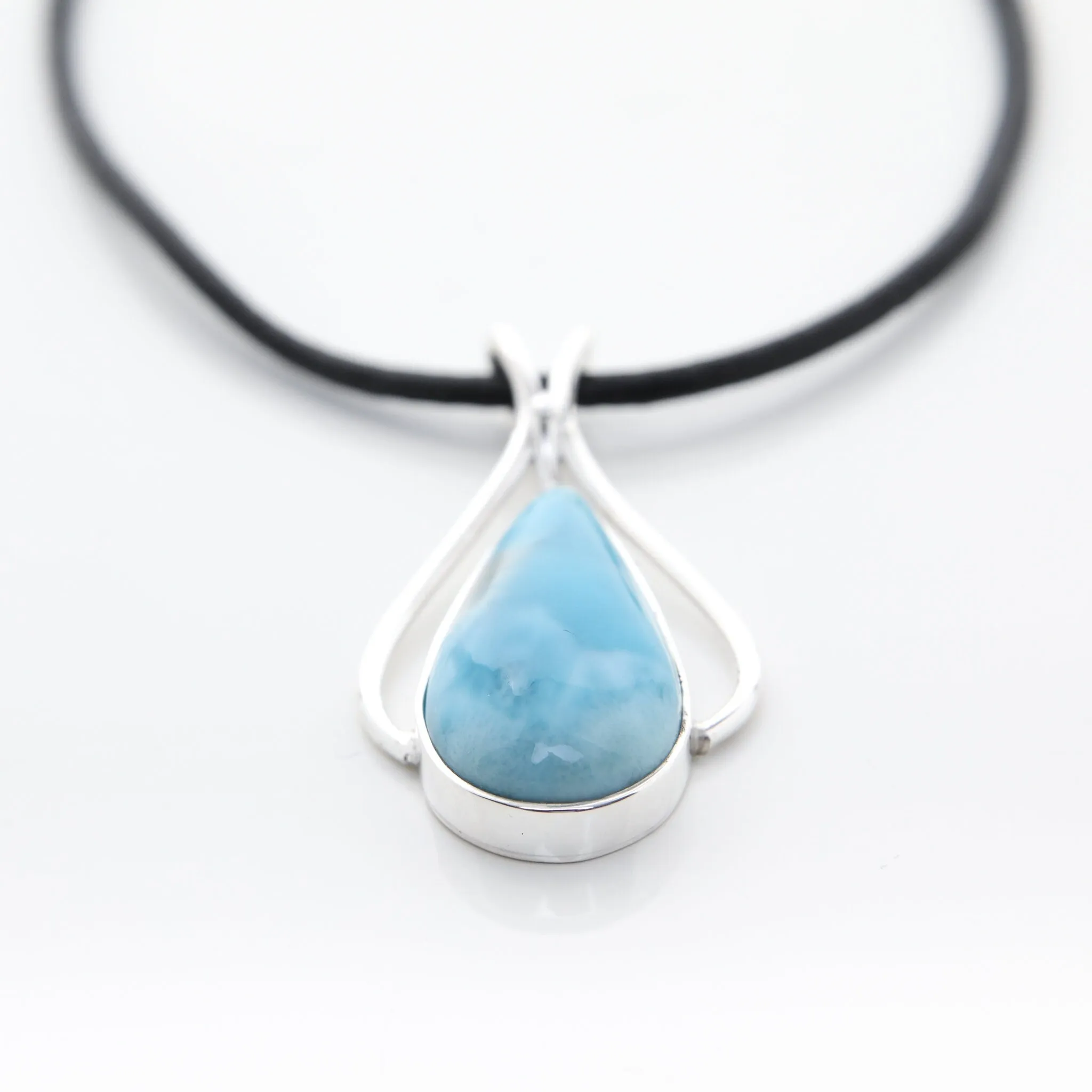 Larimar Teardrop Pendant Marceline