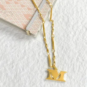 Letter Necklace (M) - Gold