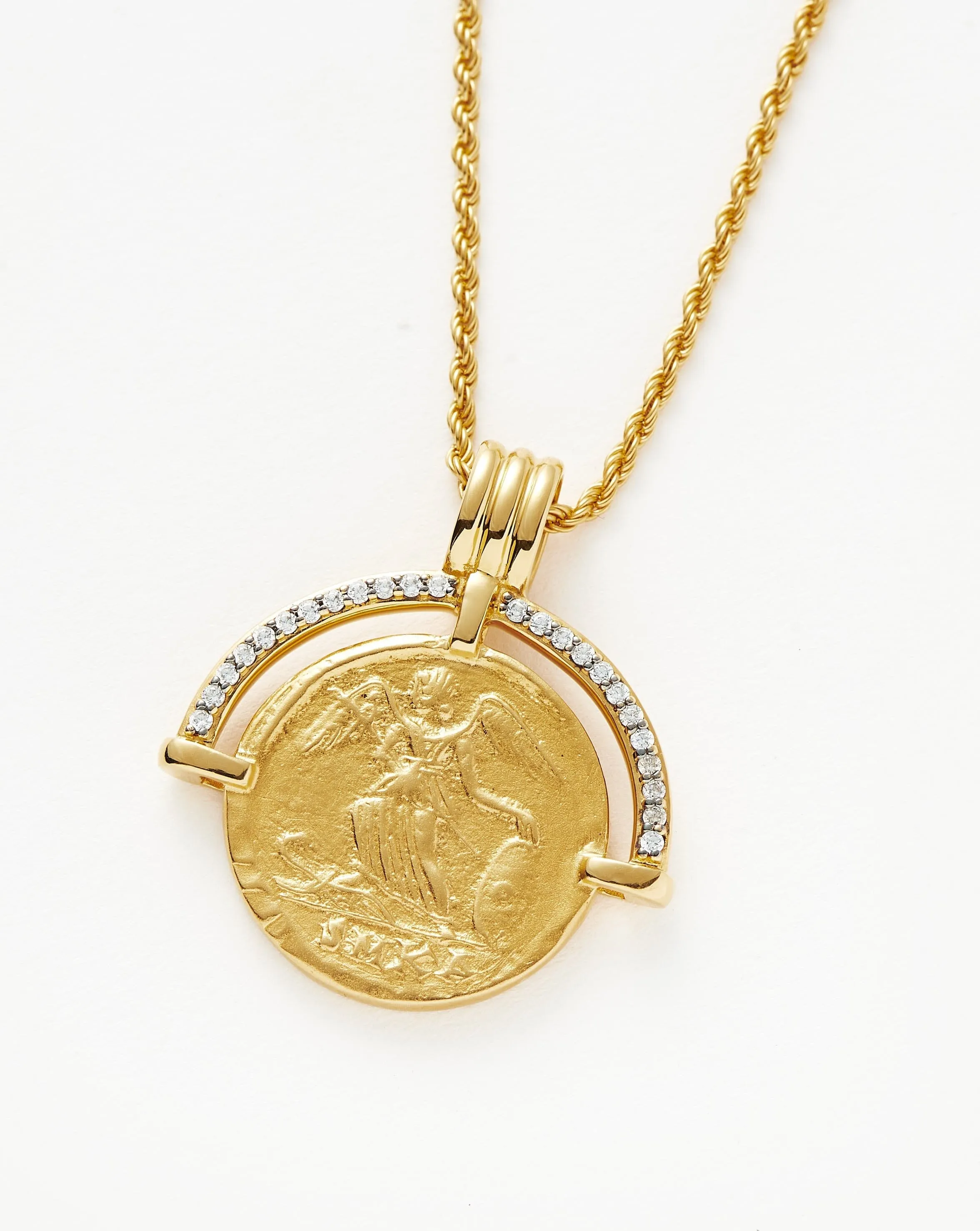 Lucy Williams Fortuna Arc Coin Necklace