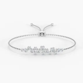 Luna Raindrop Bracelet 18K White Gold