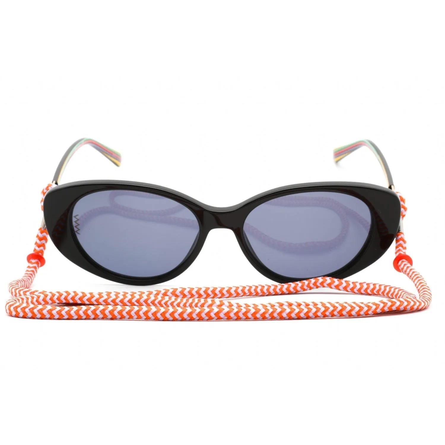 Missoni MMI 0047/S Sunglasses Shiny Black / Blue Women's